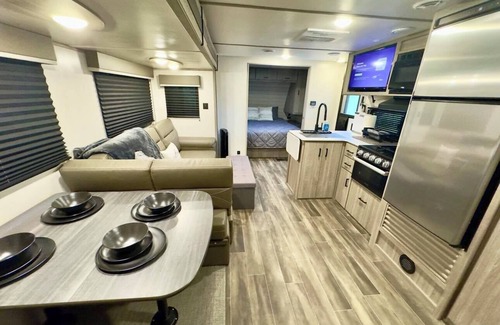 Albertville Resort | Shipwreck Cove Camper at Resort with Fishing and Inlatables