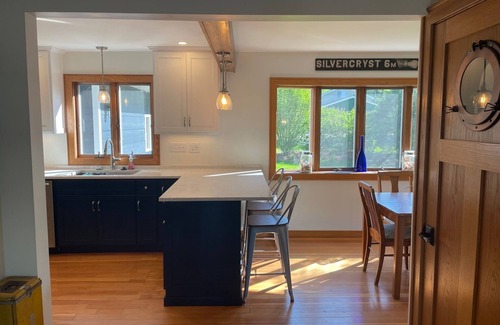 Wautoma House | Silver Lake Cottage - historic home - family fun, swim, boat, ski, fish, & relax