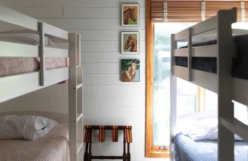 Sister Lakes Ski Chalet | Sister Lakes A-frame with panoramic lake views