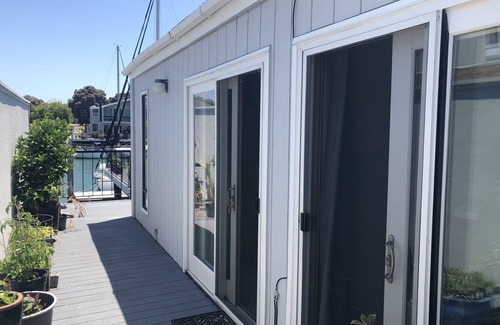 Alameda Apartment | Sitting on the dock on the Bay
