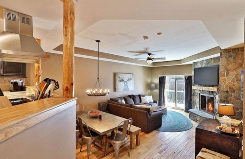 Ludlow Condo | Ski-In/Ski-Out Hike and Swim Okemo Luxury Rustic Condo