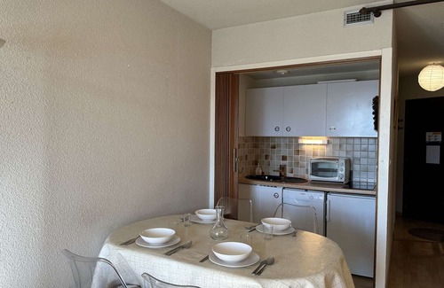 Montgenevre Apartment | Ski-In/Ski-Out Studio for 4 with Mountain Views, Balcony, and Parking