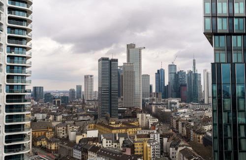 Gallus Apartment | Skyline Blick Frankfurt - Nahe Messe