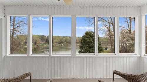 Sherrills Ford House | Sleeps 22 Lakefront w Private Dock Pool 2 Houses Lake Living by AvantStay
