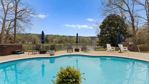 Sherrills Ford House | Sleeps 22 Lakefront w Private Dock Pool 2 Houses Lake Living by AvantStay