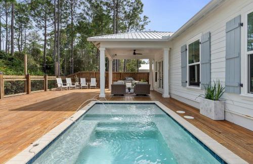 San Juan House | Sleeps 34 2 Homes Private Pools Firepit Golf Cart Walk to Beach Seagrove San Juan by AvantStay