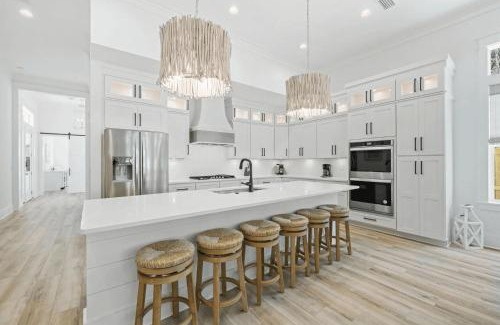 San Juan House | Sleeps 34 2 Homes Private Pools Firepit Golf Cart Walk to Beach Seagrove San Juan by AvantStay