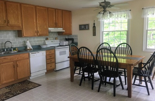 Huddleston House | Smith Mountain Lake home with beautiful views & great swimming off private dock