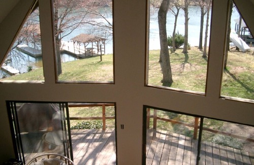 Huddleston House | Smith Mountain Lake home with beautiful views & great swimming off private dock