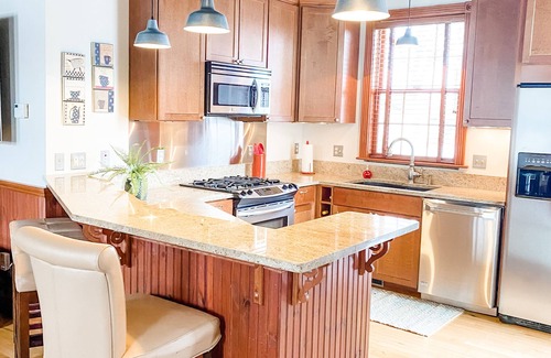 Traverse City Apartment | Smittys TC nVictorian Carriage House Meets Urban Loft nGranite, Maple, Stainless