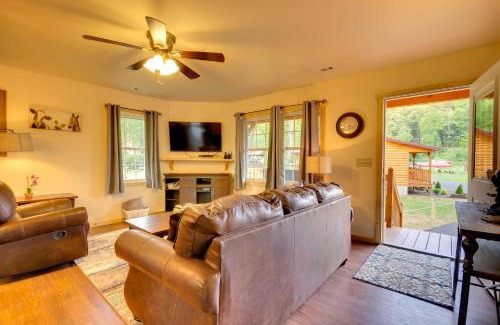 Cherokee House | Smoky Mountain Cabin with Hot Tub and River Views!
