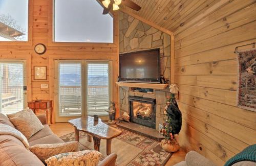 Bryson City House | Smoky Mountain Cabin with Hot Tub and Views!