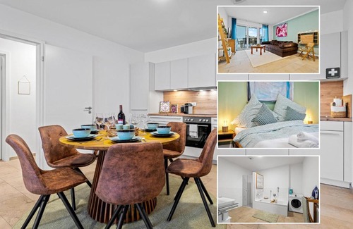 Passau Apartment | Smurmelhomes Oase: Terrasse - Parken - Kind