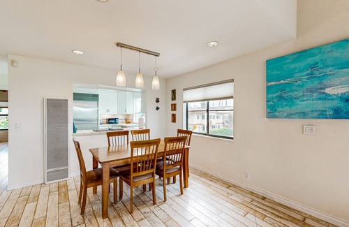 Pierpont Bay House | Snowbird-friendly house with fireplace & rooftop deck - beach across the street