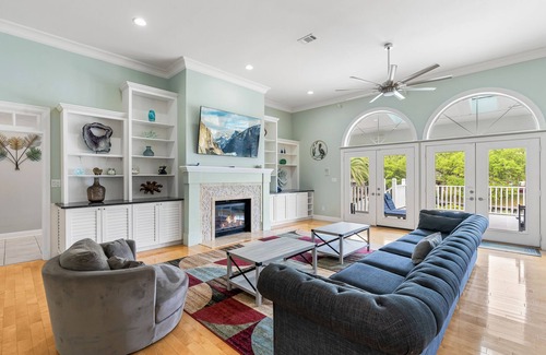 Gulf Breeze House | Snowbird-friendly waterfront home with private pool, elevator, boat dock, grill
