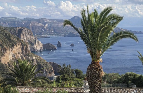 Lipari Apartment | Sol Ponente - fully equipped studio with sea, volcano & Etna views