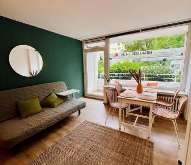 Golzheim Apartment | Sonniges und ruhiges Studio, 5 Min zur Messe und Arena Düsseldorf