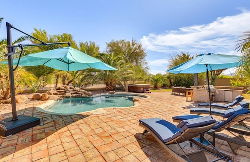 Estrella Mountain Ranch House | Sonoran Getaway in Goodyear: Amazing Pool, Spacious Backyard, near Golf & Hiking