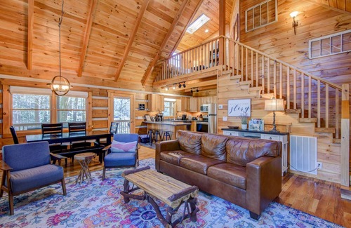 Boone House | Soothing Waters - 2BR home on stream with a hot tub!