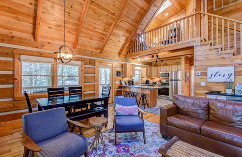 Boone House | Soothing Waters - 2BR home on stream with a hot tub!