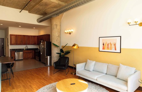 West Poplar Apartment | Sosuite | 2BR Apt w W/D, Gym, On-site Restaurant