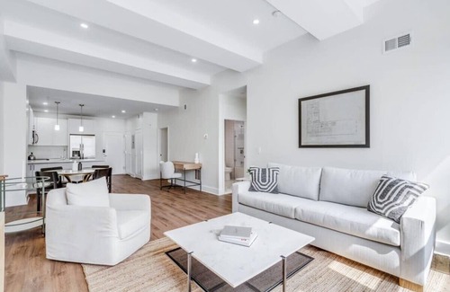 Center City East Apartment | Sosuite | 2BR Apt w Park View, W/D, Gym, Lounge