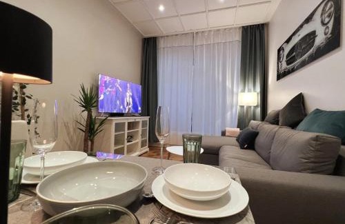 Neulindenau Apartment | Soul-Apartment Terrasse Privat-Parkplatz Boxspringbett 55Zoll TV WLAN