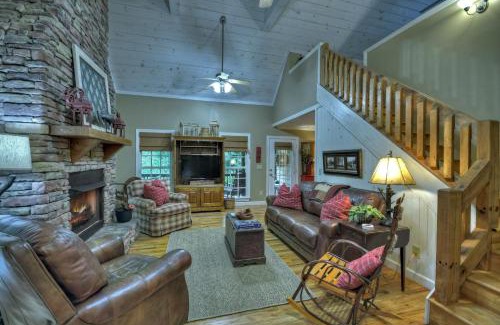 Blue Ridge Villa | Southern Living Cottage Cozy up by the fire relax on the porch and enjoy peaceful surroundings