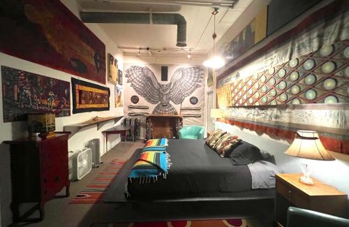 Truth or Consequences House | SPACE CASTLE: a 1950s Gas Station transformed into an Art Themed Wonderland