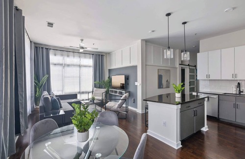 First Ward Apartment | Spacious 2BD with Private Balcony and Free Parking 2