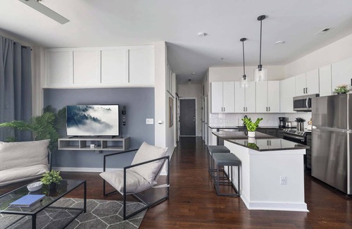 First Ward Apartment | Spacious 2BD with Private Balcony and Free Parking 2