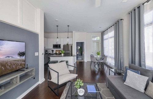 First Ward Apartment | Spacious 2BD with Private Balcony and Free Parking 2