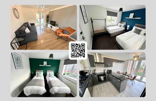 Cheetham Hill House | Spacious 3-Bedroom house with 5 beds and sofa-bed