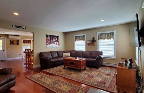 Manchester Center House | Spacious 3 level Townhome on Private Property ~ Walk in Town ~ Deck & Views