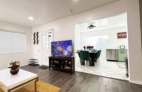 Granada Hills South House | Spacious 4BR House Retreat, Fireplace, Patio & Game Fun