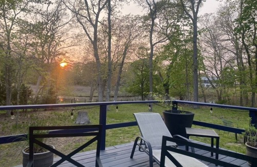 Sag Harbor House | Spacious, airy, quiet, newly renovated home on private wooded lot with pond