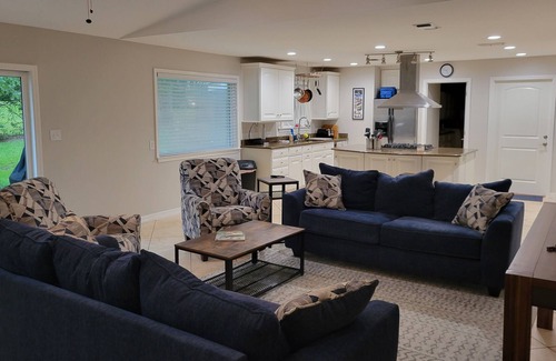 Gulf Hills House | Spacious and Modern Fort Bayou Home with deep water access