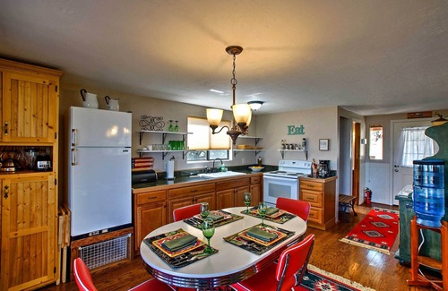 Prescott House | Spacious Cabin w/Deck, Mountain Views, Fire Pit!