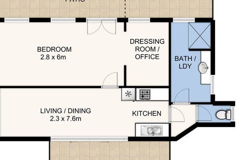 Sherwood Cottage | Spacious cottage with large fenced yard. Private access / pets welcome / air con
