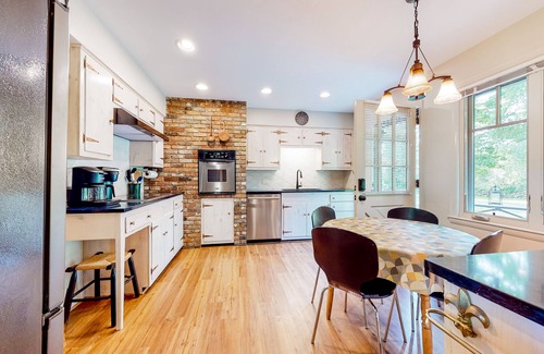 Flat Rock House | Spacious country home with firepit, patio, foosball, amazing views, & W/D