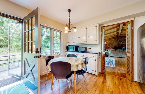 Flat Rock House | Spacious country home with firepit, patio, foosball, amazing views, & W/D
