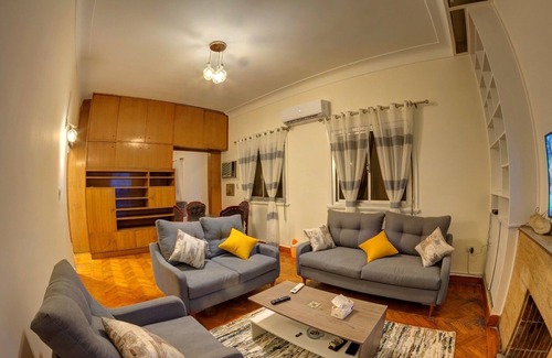 Zamalek Apartment | Spacious & cozy apartment with nile view.