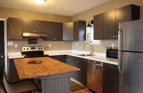 Carrying Place House | Spacious deck with BBQ, lots of seating for entertaining plus Outdoor bonfire