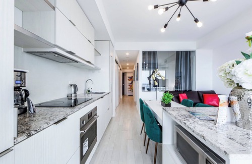 Church and Wellesley Condo | Spacious Furnished Apartment Sleeps 4 With Walkout Balcony, Parking Available
