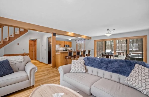 Gilford House | Spacious home near outdoor rec with deck, grill, games, smart TVs, AC, & W/D
