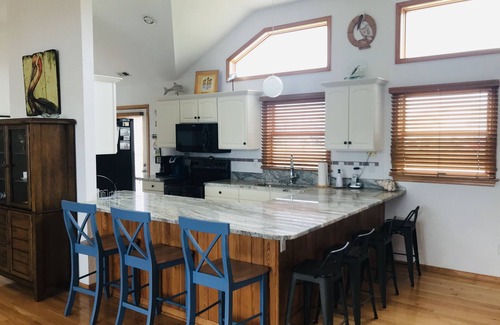 Ocean Sands House | Spacious home,saltwater heated pool, game room, volleyball,ocean views & Tennis