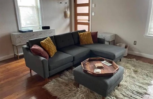 Central Northside House | Spacious industrial style w/roof city view + yard!