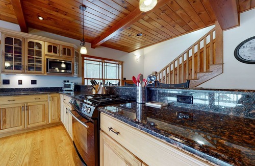 Gilford House | Spacious lake-view gem with game room, central AC & fast WiFi