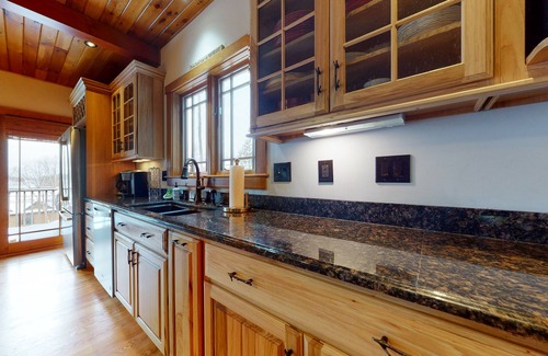 Gilford House | Spacious lake-view gem with game room, central AC & fast WiFi