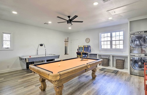 Eucha House | Spacious Lakeside Getaway w/ Hot Tub & Game Room!